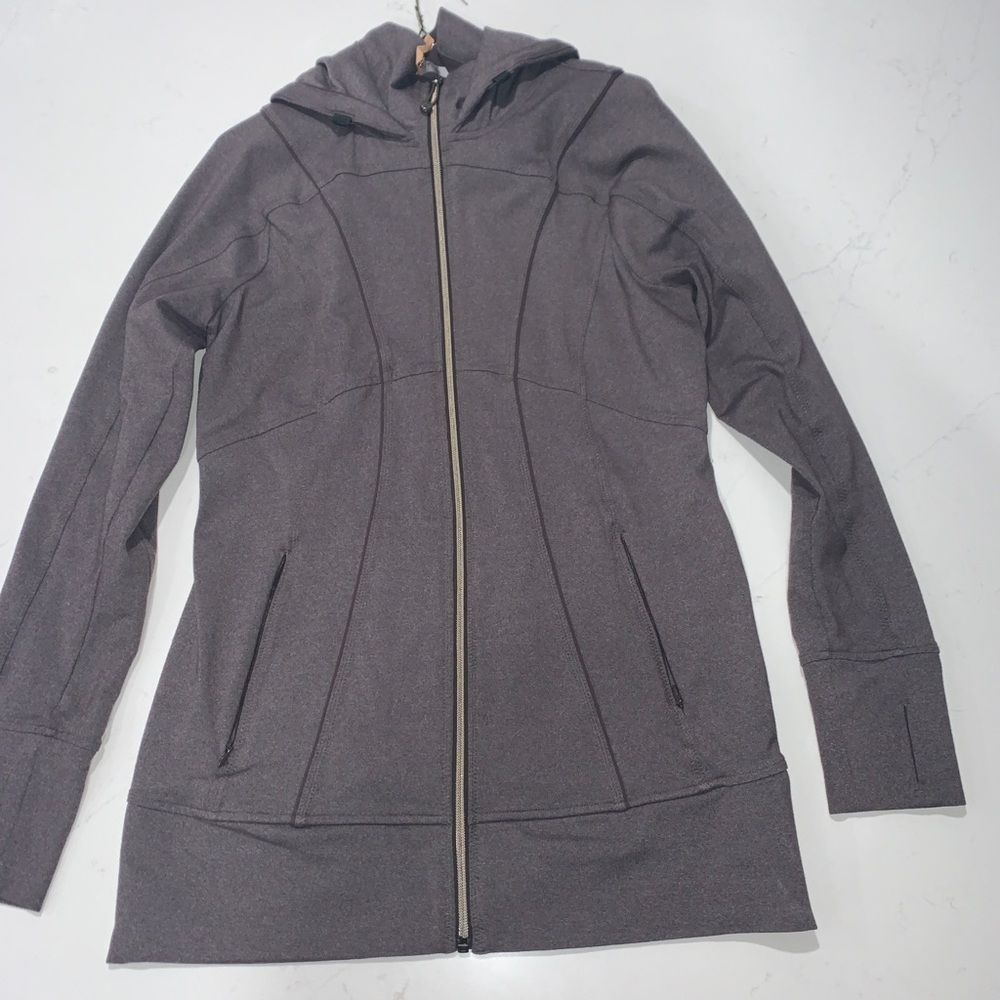 Athleta Grey Zip Up